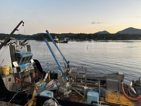 Tender Being Offloaded at Alaska General Seafoods, 2023