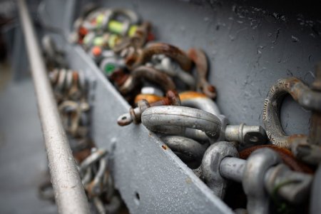 Shackles on the <i>D/V Alaskan Salvor</i>