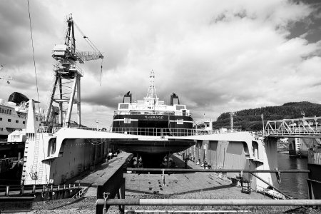 <i>M/V Hubbard</i> in Dry Dock at the Ketchikan Shipyard