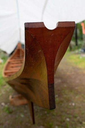 <i>Xaadaas Tluuwaay</i> (The People's Canoe) at Stormy Hamar's Home