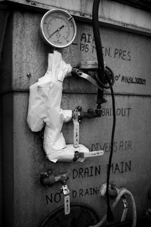 Gauge and Valves on Back Deck of <i>F/V Dive Master</i>