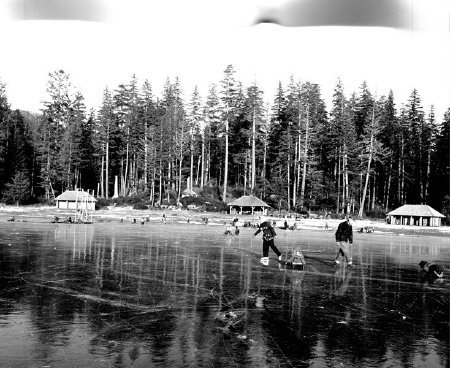 Skating at Ward Lake