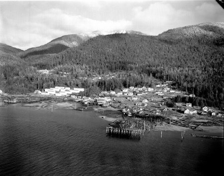 Aerial view of Alder Park and Carlanna area, 1954