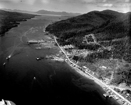 Ketchikan from the air, Charcoal Point area