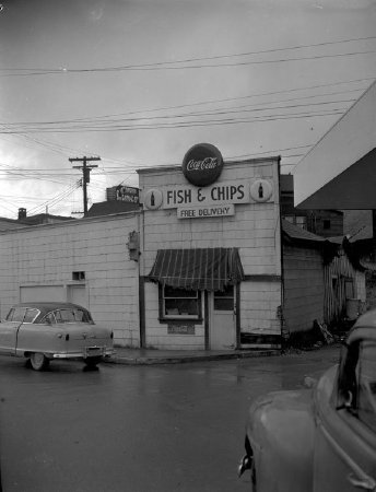 Curb Lunch, Mission Street, 1953