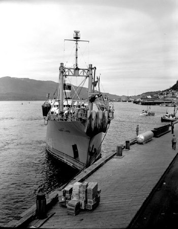 Alaska Steamship Dock, July 1956