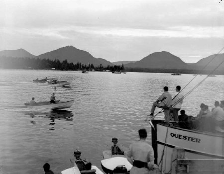 Skiff races on the Narrows, 1953