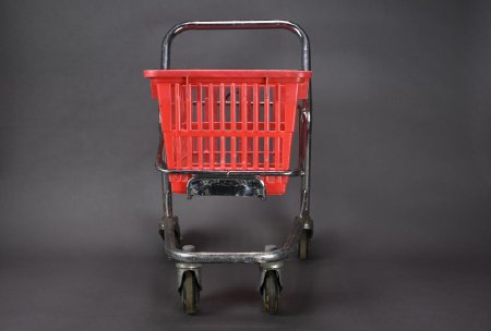 Shopping cart- front view